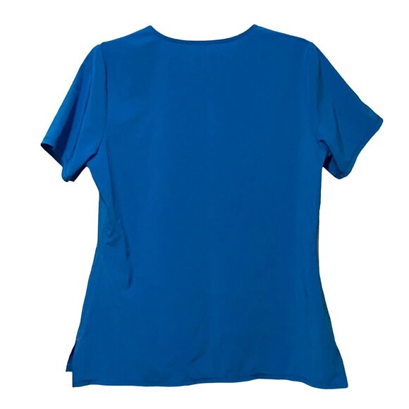 SCRUBSTAR V-Neck Scrub Top S Blue - Picture 3 of 5